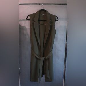 Miss Selfridge Olive Green Vest